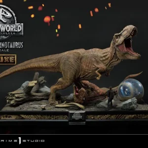 JURASSIC WORLD - T-Rex & Carnotaurus Deluxe - Statuette '49x90x51cm'