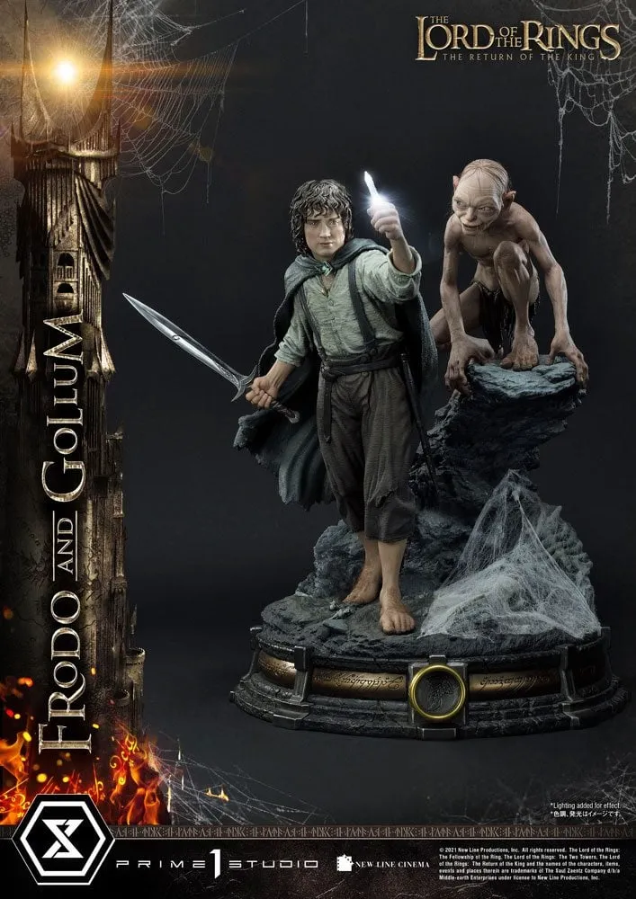LE SEIGNEUR DES ANNEAUX - Frodo & Gollum Bonus Ver. - Statuette 46cm